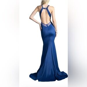Royal Blue Prom Evening Formal Gown Size 4 BNWT Mermaid Style Cinderella Divine